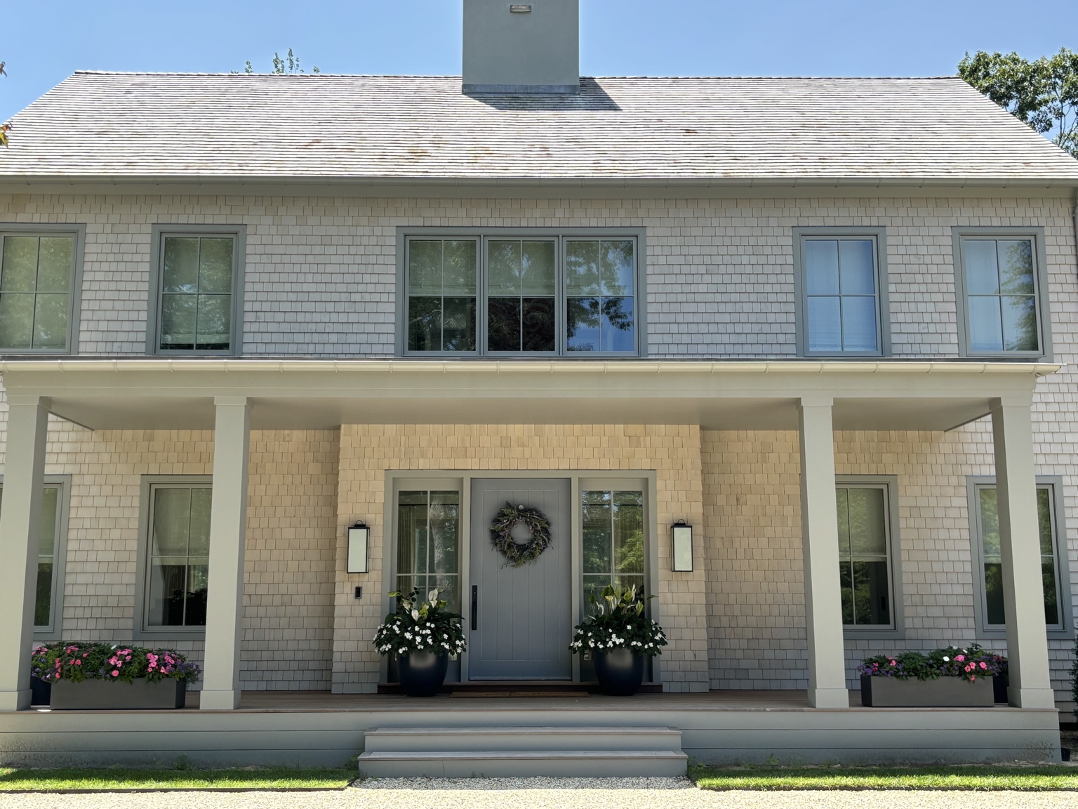 Calais Flower work at a Hamptons home